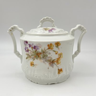 купить Сахарница, украшенная цветочным декором, фарфор, деколь, Западная Европа, 1890-1918 гг.