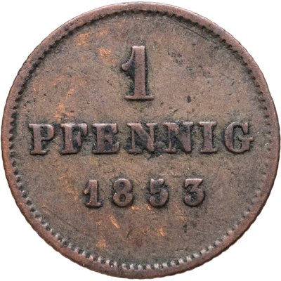 купить Бавария 1 пфенниг 1853