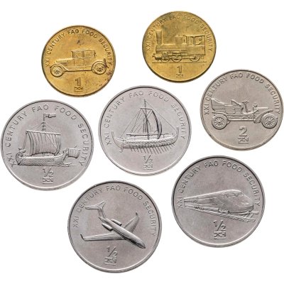 купить Северная Корея (КНДР) набор из 7 монет 2002 "Техника"