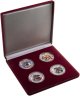 Купить Ниуэ набор из четырех монет 2 доллара 2011 Proof "Пираты Карибского моря" в футляре