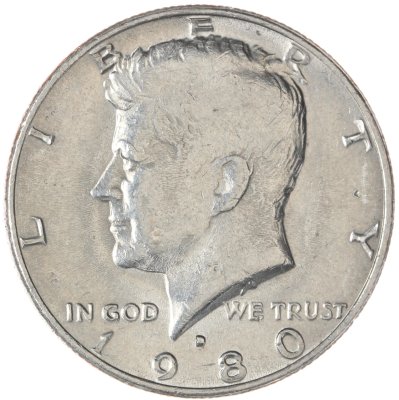 купить США 50 центов (1/2 доллара, half dollar) 1980 D Kennedy Half Dollar (Кеннеди) знак монетного двора "D"