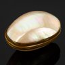 Купить Шкатулка (табакерка, несессер ) в виде яйца, латунь, раковина, перламутр, Российская империя, 1880-1910 гг.