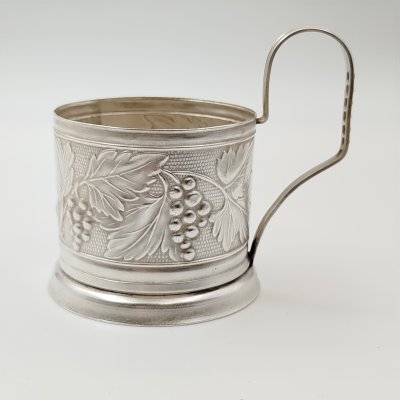 купить Подстаканник "Виноград", мельхиор (медь-никель), СССР, 1950-1970 гг.