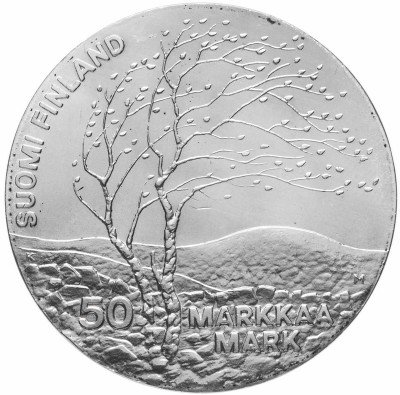 Купить Финляндия 50 марок 1983 "Чемпионат мира по лёгкой атлетике 1983 года в Хельсинки"