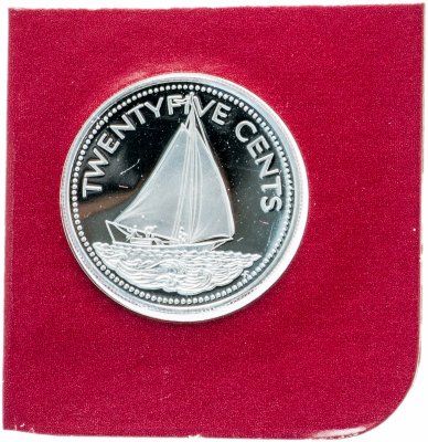 купить Багамы 25 центов (cents) 1980