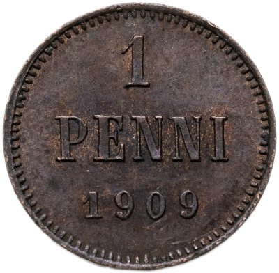 купить 1 пенни (penni) 1909 Российская Финляндия