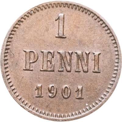 купить 1 пенни (penni) 1901 Российская Финляндия