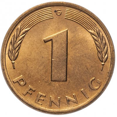 купить Западная Германия (ФРГ) 1 пфенниг 1978 G