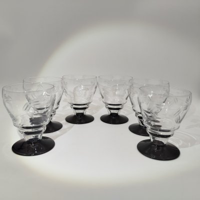 купить Набор из 6 рюмок для ликера и крепленых вин, стекло, Европа, 1980-2000 гг.