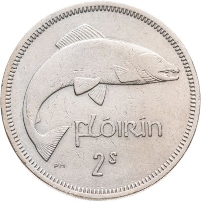 купить Ирландия 2 шиллинга (флорин, shillings) 1968