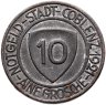 Купить Германия "Кобленц" 10 пфеннигов 1921 нотгельд