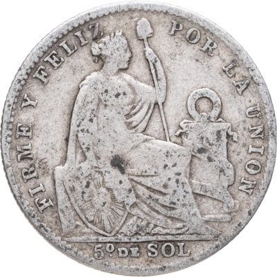 купить Перу 1/5 соля (sol) 1901