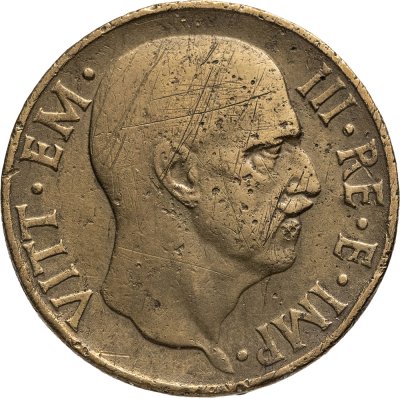 купить Италия 5 чентезимо (centesimi) 1939 Алюминиевая бронза /жёлтый цвет/