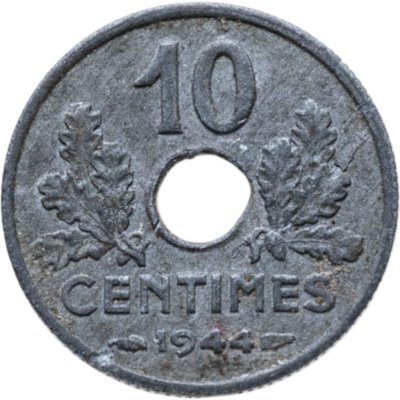 купить Франция 10 сантимов 1944, режим Виши