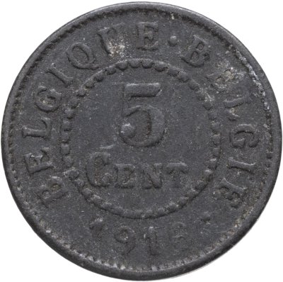 купить Бельгия 5 сантимов (centimes) 1916