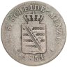 Купить Саксония 2 новых гроша 1851