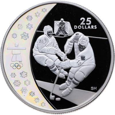 купить Канада 25 долларов 2007 "XXI зимние Олимпийские Игры, Ванкувер 2010 - Хоккей"