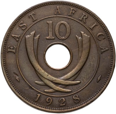 купить Британская Восточная Африка 10 центов (cents) 1928
