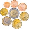 Купить Греция, набор из 8 разменных монет евро 2002 г.