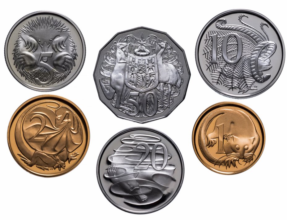купить Австралия набор из 6-ти монет 1972 года