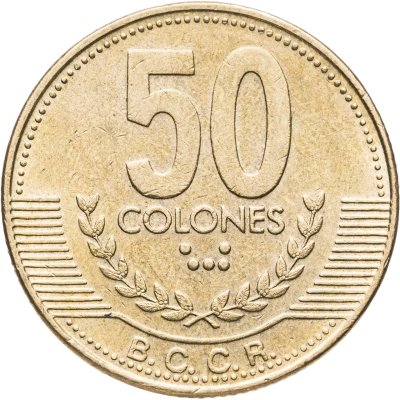 купить Коста-Рика 50 колонов (colones) 1999