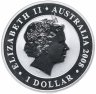 Купить Австралия 1 доллар (dollar) 2008 "Австралийский коала" с позолотой