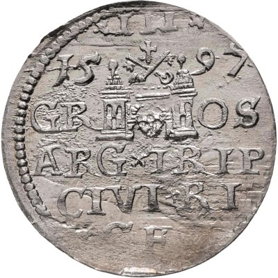 купить Речь Посполитая, Ливония 3 гроша 1597 Сигизмунд III