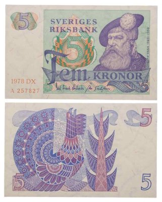 купить Швеция 5 крон 1978 года (Pick 51d)