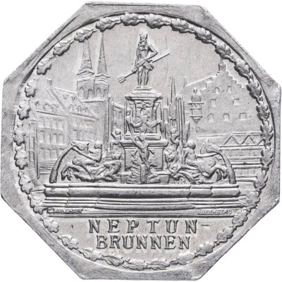 купить Германия, Нюрнберг (нотгельды) 20 пфеннигов 1919 "Фонтан Нептуна"