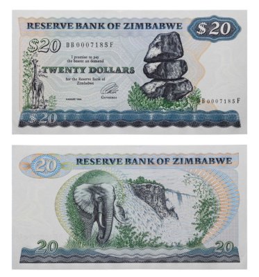 купить Зимбабве 20 долларов 1994