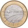 Купить Финляндия 5 евро 2016 "Лыжник - прыжки с трамплина"