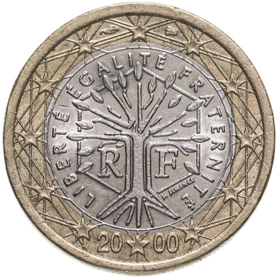 купить Франция 1 евро (euro) 2000