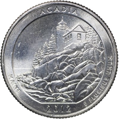 купить США 25 центов [Квотер] 2012 P [KM#521] "Национальный парк Акадия - Acadia [Maine] "