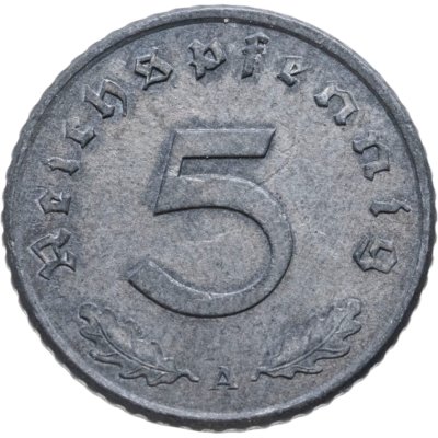купить Германия (Третий рейх) 5 рейхспфеннигов 1941 А