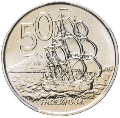 купить Новая Зеландия 50 центов 1981