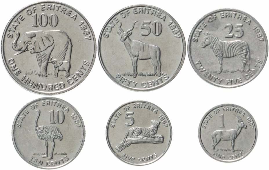 купить Эритрея набор из 6 монет 1991