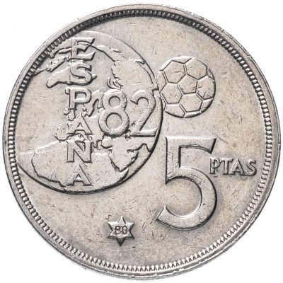 купить Испания 5 песет 1980 г.