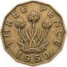 Купить Великобритания 3 пенса (pence) 1950