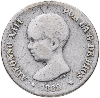 купить Испания 50 сентимо (centimos) 1889
