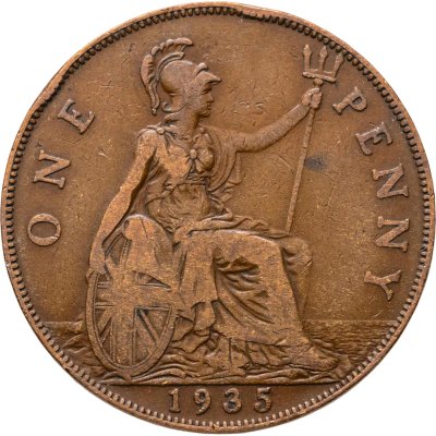 купить Великобритания 1 пенни (penny) 1935