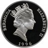 Купить Бермуды 1 доллар 1996 "Королева Елизавета Королева-Мать - Коронация Георга VI"