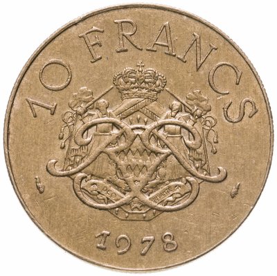 купить Монако 10 франков (francs) 1978