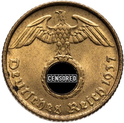 купить Германия, Третий рейх 5 рейхспфеннигов (reichspfennig) 1937, знак монетного двора: "A" - Берлин
