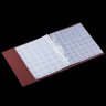 Купить Альбом для коллекционера OPTIMA "Монетник.ру" цвет красный ( Папка на кольцах Оптима 12 листов на 321 монету и 9 банкнот)