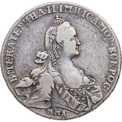 купить 1 рубль 1768 ММД-EI широкий портрет стандартного рисунка