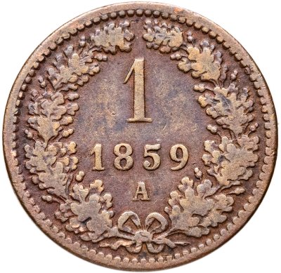 купить Австрия 1 крейцер (kreuzer) 1859