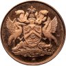 Купить США Тринидад и Тобаго, 5 центов (cents) 1971 FM знак монетного двора "FM" — The Franklin Mint