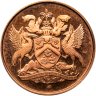 Купить США Тринидад и Тобаго, 5 центов (cents) 1971 FM знак монетного двора "FM" — The Franklin Mint