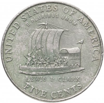 купить США 5 центов 2004 "200 лет экспедиции Льюиса и Кларка - Лодка"