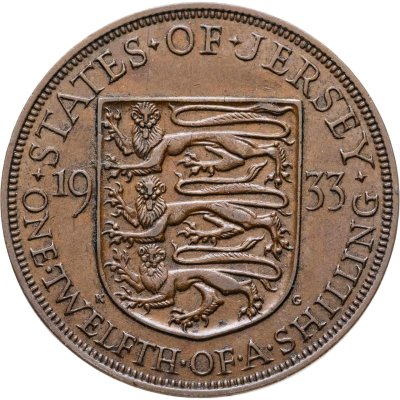 купить Джерси 1/12 шиллинга (shilling) 1933